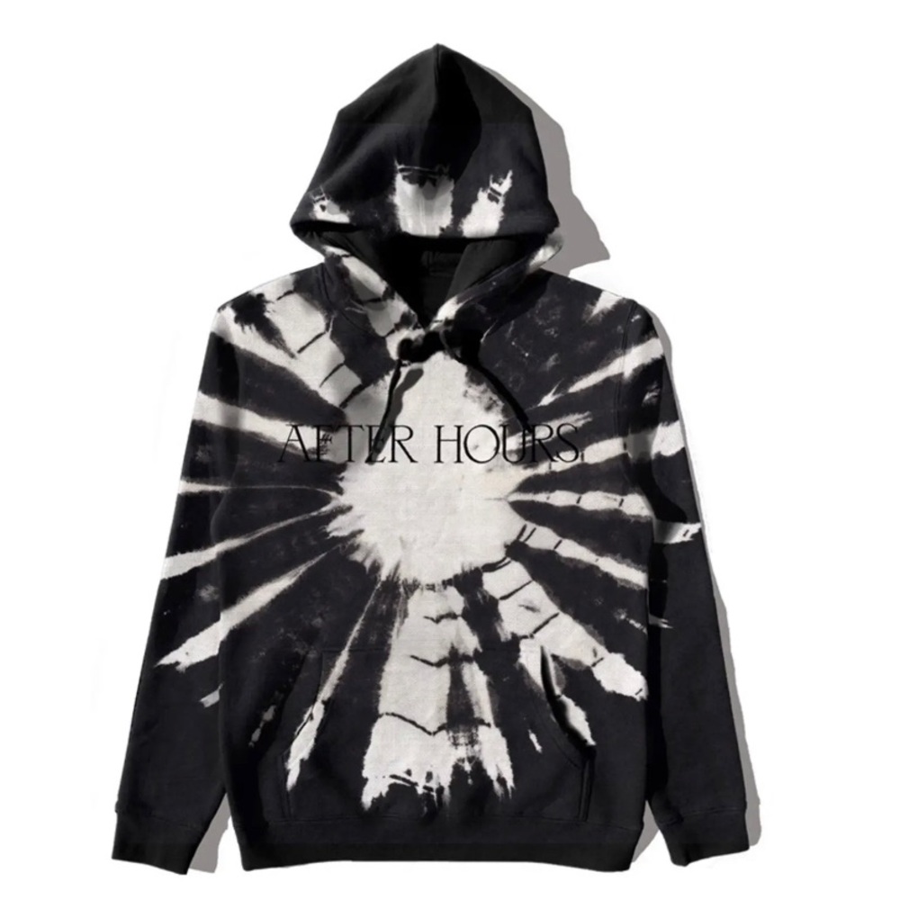THE WEEKND AFTER HOURS BLACK DYE PULLOVER HOOD - MEDIUM